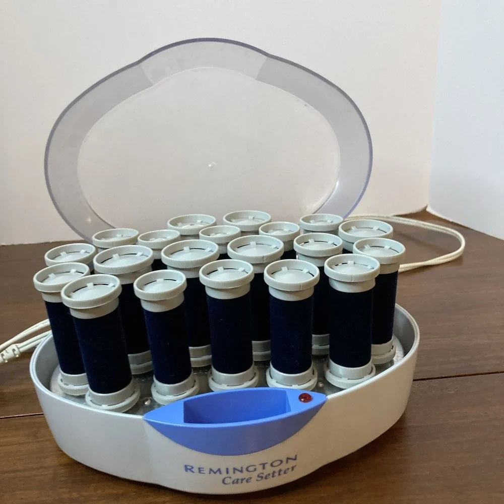 Remington Care Setter KF 201 **No Clips** Iconic Blue Velvet Hot Rollers Tested